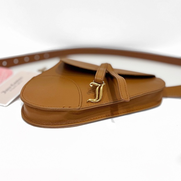 NWT Juicy Couture Cognac Belted Saddle Bag/Fanny Pack, Sz Lg/X-Lg - Picture 7 of 16